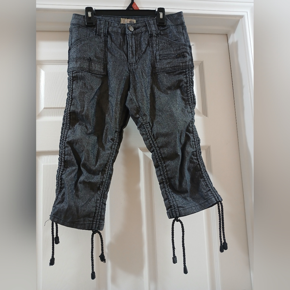 Stylish Black Cargo Pants with Drawstring